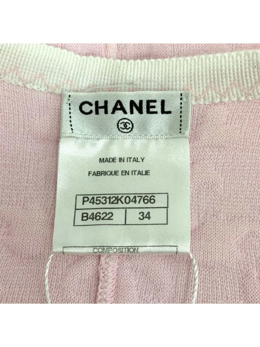 Chanel Pink Floral Embossed Crew Neck Jacket